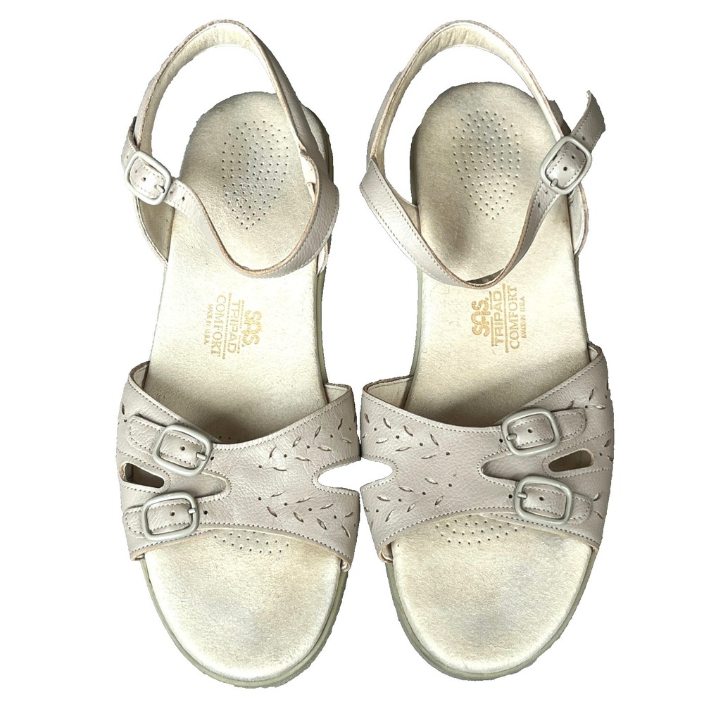SAS Sandals Duo Quarter Strap Sandals Womens‎ 11 Narrow Footbed